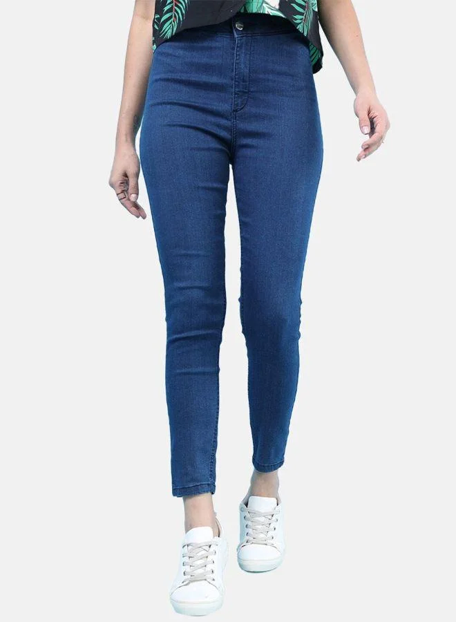 Freehand  Women Super Skinny Solid High-Rise Denim Jeggings for Women | Best Price UAE