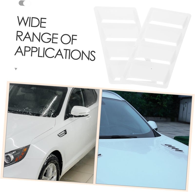 1pair Car Hood Exterior Decoration Accessories for Enhanced Air Easy Installation for Various Car Models Distinctive - Image 3