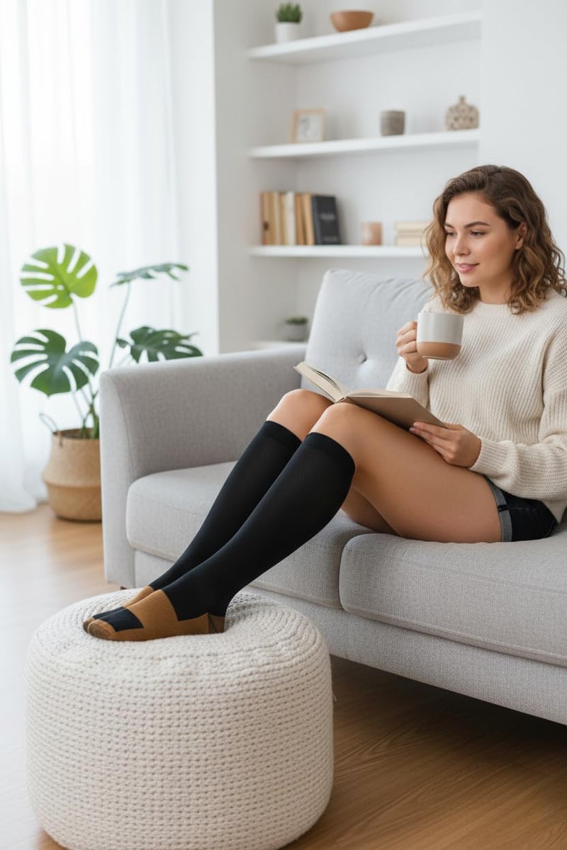 Cetaplast Compression Socks For Men & Women - Graduated Calf Support (20-30Mmhg) For Running, Sports, Varicose Veins & Travel - Athletic Sleeves For Performance,Recovery & Reduced - Small/Medium - Image 4