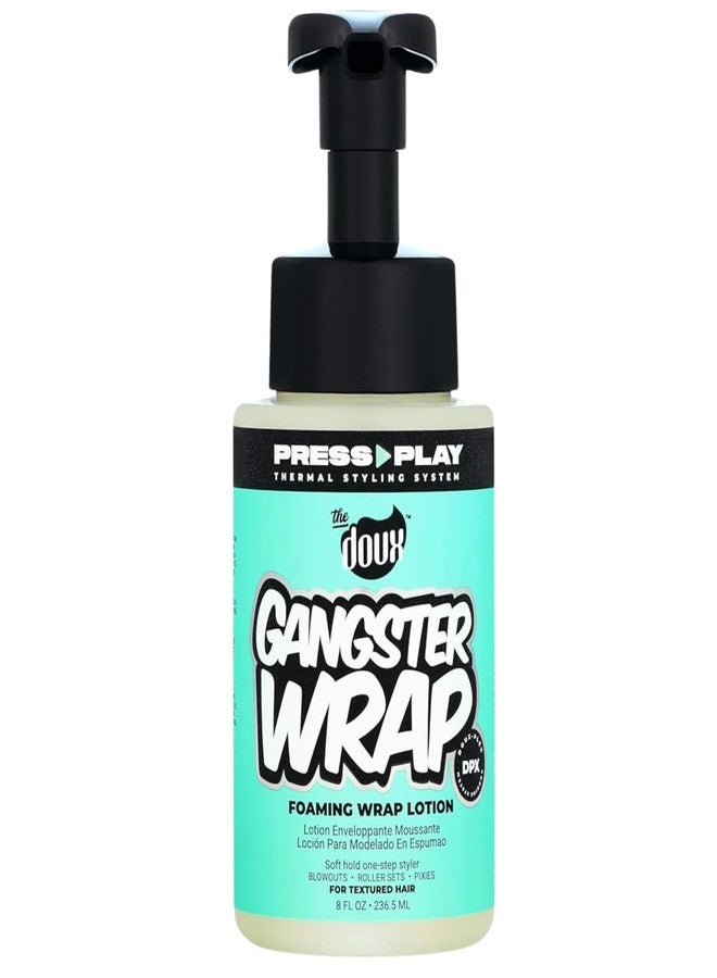 The Doux GANGSTER WRAP Foaming Wrap Lotion for Curly Hair – Heatless Curls & Anti-Frizz Styling Mousse – Curl Cream for Blowouts, Roller Sets, Pixie Cuts & Hair Wraps with Heat Protection - Image 1