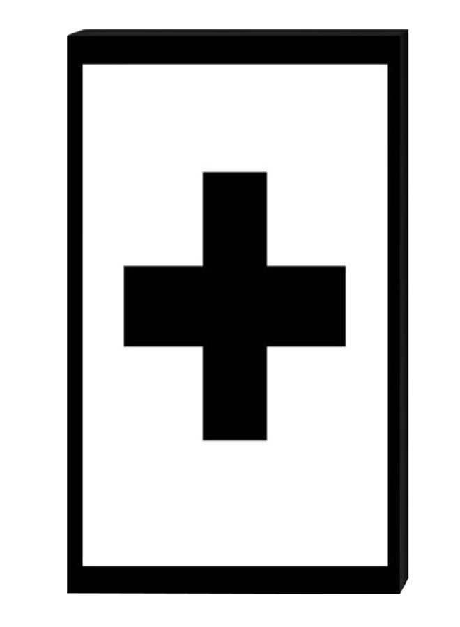 RYN Modern Wall Decor Painting With Inner Frame Black/White 40 x 60centimeter - Image 2