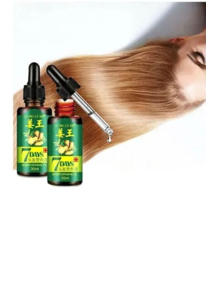 Clothes of skin - Pack Of 3 Pieces 7 Days Ginger Germinal Oil30ml - Image 1