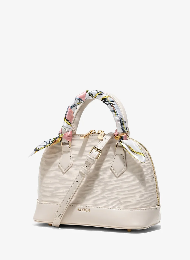 Amica AMICA Carla Dome Shaped Mini Bag - Beige