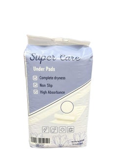 سوبر كير مفارش سوبر كير ابيض كيس 25 حبة Super Care Under Pad 60x90 pcs  - Image 2
