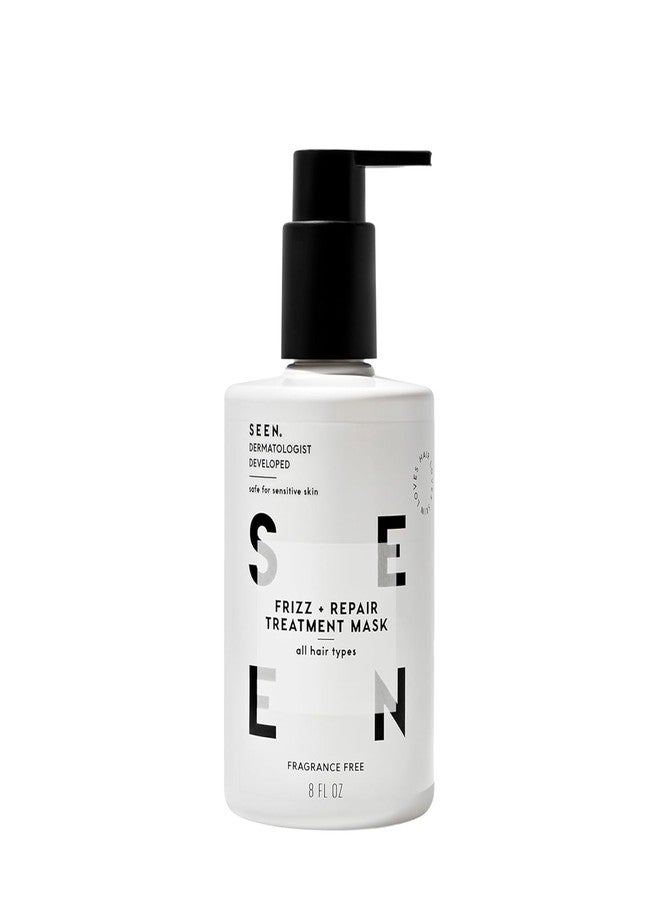 SEEN Frizz + Repair Treatment Mask - Fragrance Free - Fights Frizz, Repairs Damage for Stronger, Smoother, Healthier-Looking Hair - Safe for Sensitive Skin - Image 1