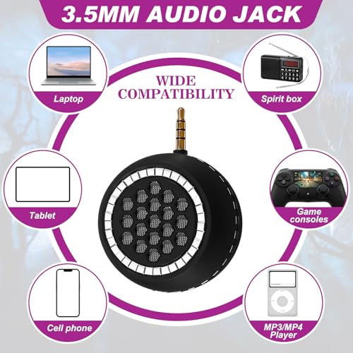 Tellegloww Ghost Hunting Box Speaker, Ghost Hunting Equipment, Portable Speaker with 3.5mm Aux Audio Interface for Home Office Outdoor Paranormal Gift Supplies, Plug and Play for Phone Tablet - Image 4