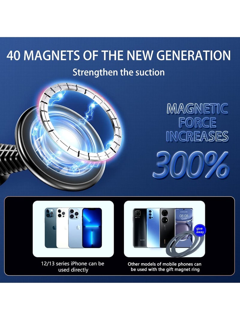 Excefore Car Headrest Mount Compatible for MagSafe Car Mount, Car Seat Headrest Hook Magnetic Phone Holder for Car, Backseat Hooks Suitable for iPhone 14/13/12 All Phone Grocery Bags Handbag - Image 5