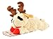 Multipet Holiday Lamb Chop with Reindeer Antlers Plush Dog Toy 105 Laying LambAll Breed Sizes - Image 3
