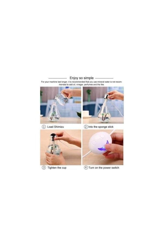 Bulb Design Fragrance Diffuser – Stylish Air Humidifier and Night Light - Image 5