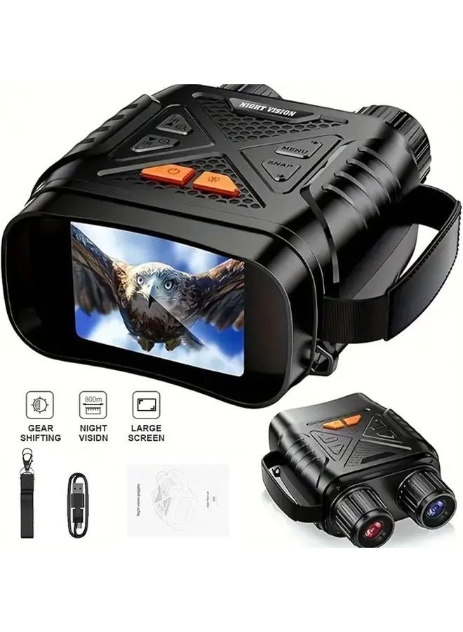 Black INSKAM Digital Infrared Night Vision Binoculars 2 8 Inch Screen USB Battery Dual Power - Image 1