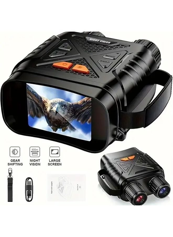 Black INSKAM Digital Infrared Night Vision Binoculars 2 8 Inch Screen USB Battery Dual Power - Image 2