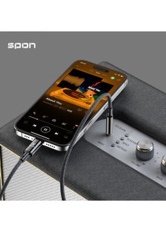 سبون كابل صوت Aux ستيريو من منفذ 3.5 مم ذكر إلى مايكرو USB لهواتف أندرويد  - Image 1