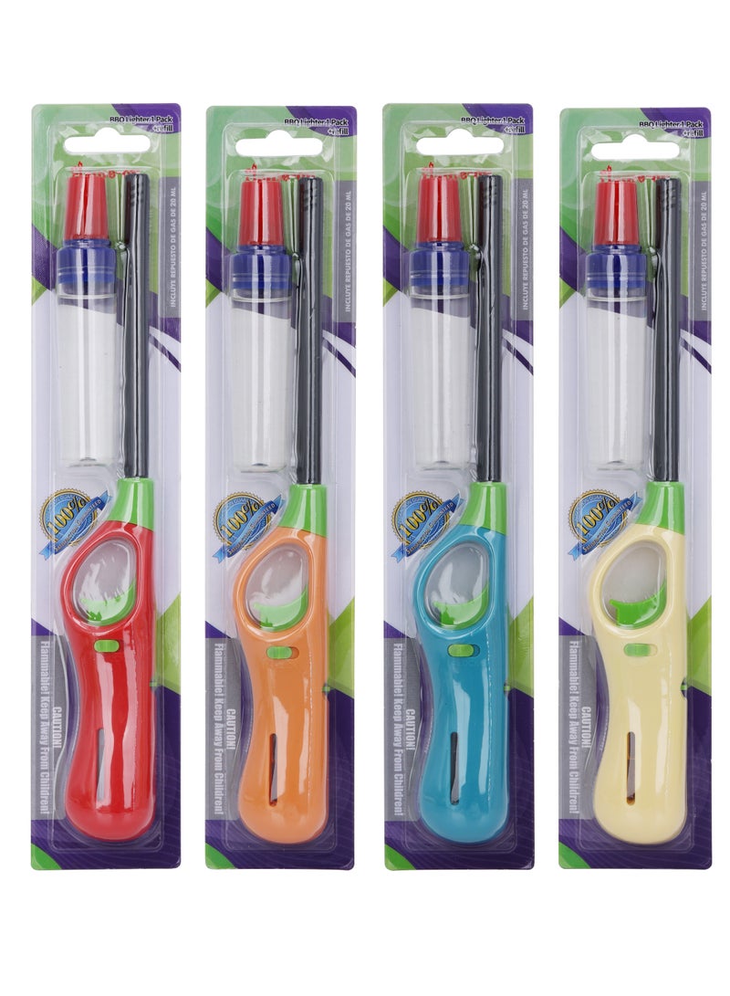 فلايم-أون ولاعة شواء فليم-أون مع عبوة إعادة تعبئة، ألوان متنوعة، عبوة مفردة - Image 3