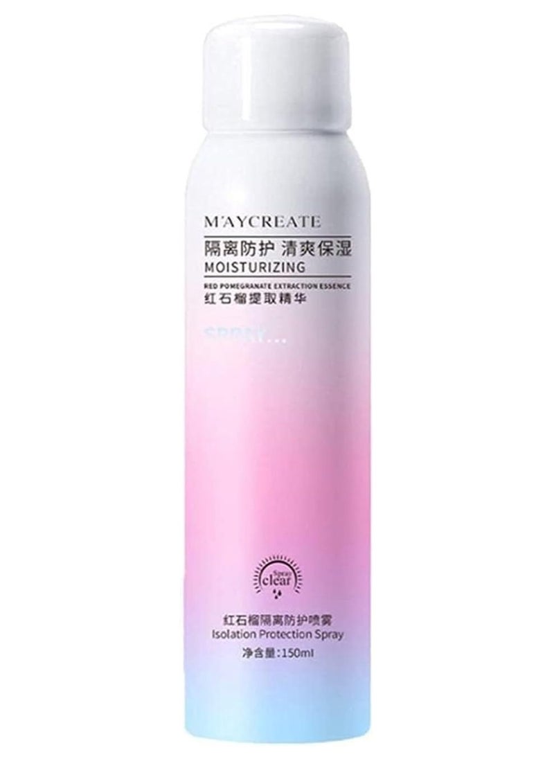 maycreate - Maycreate Pomegranate Isolation Protection Element Spray Moisturizing,Replenishing and whitening Sunscreen Spray 150 ml - Image 1