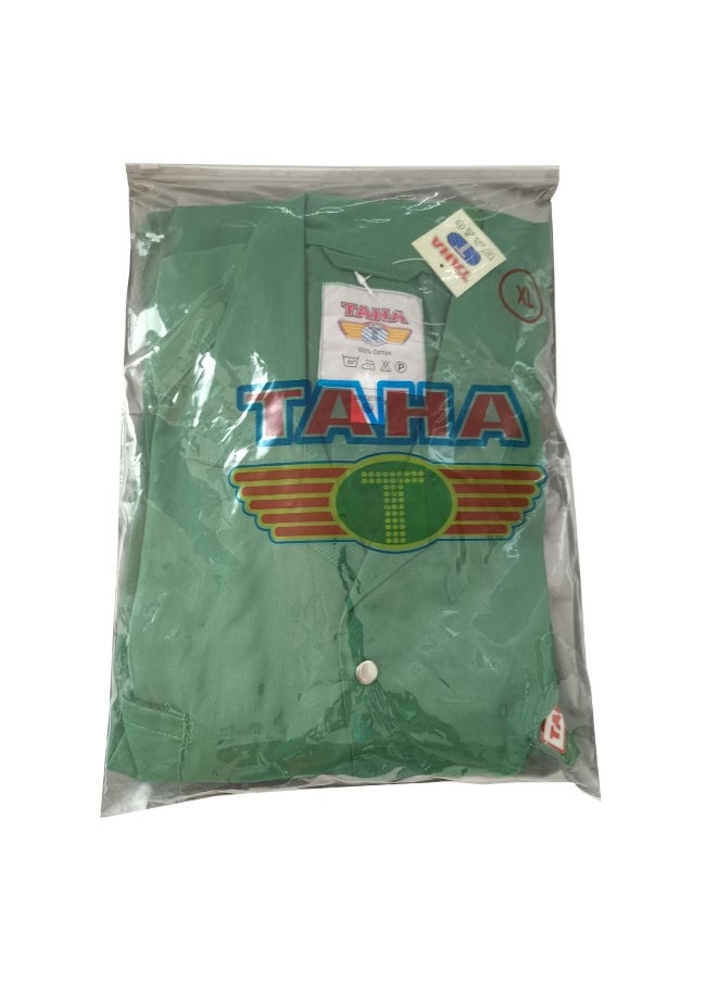 TAHA Twill fabric Protective Workwear Coverall | Full-Body Industrial Safety Suit for Industrial and Workplace for Construction, Manufacturing & Hazardous Workplace | Green | Size-M  - Image 1