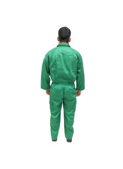 TAHA Twill fabric Protective Workwear Coverall | Full-Body Industrial Safety Suit for Industrial and Workplace for Construction, Manufacturing & Hazardous Workplace | Green | Size-M  - Image 2