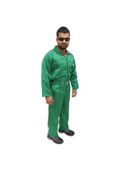 TAHA Twill fabric Protective Workwear Coverall | Full-Body Industrial Safety Suit for Industrial and Workplace for Construction, Manufacturing & Hazardous Workplace | Green | Size-M  - Image 3