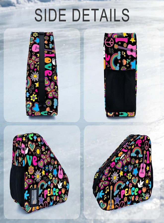 Bzocm Peace Skate Bag For Ice Roller Inline Skates With Adjustable Shoulder Strap Fit Women Men Adults - Image 4