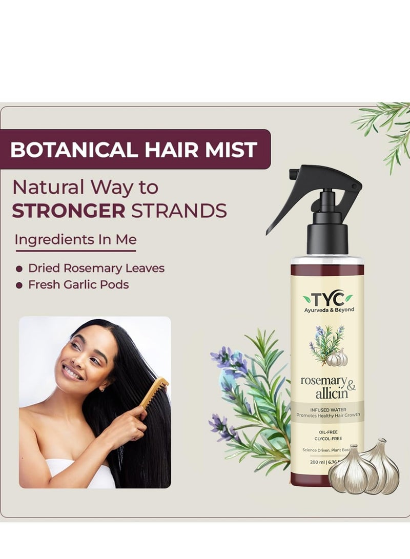 Soulflower Rosemary Water spray with mint For Hair growth, Hair fall control, Scalp health, Hair damage protection, Anti frizz 100ml - Image 4