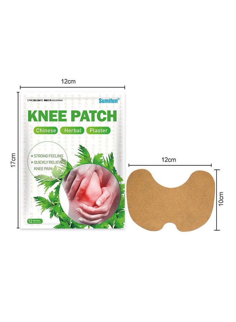 Sumifun Knee Pain Relief Patch 36 Pcs, Long Lasting Relief of Muscle Joint, Shoulder and Neck Pain Relief Patches, Herbal Heat Compress Knee Patch - Image 4