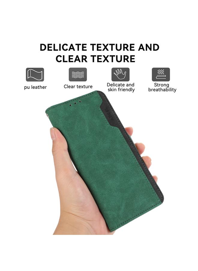 اس-توب جراب لهاتف Samsung Galaxy A06 4G ABEEL جراب هاتف جلدي مغناطيسي RFID ملون - Image 4