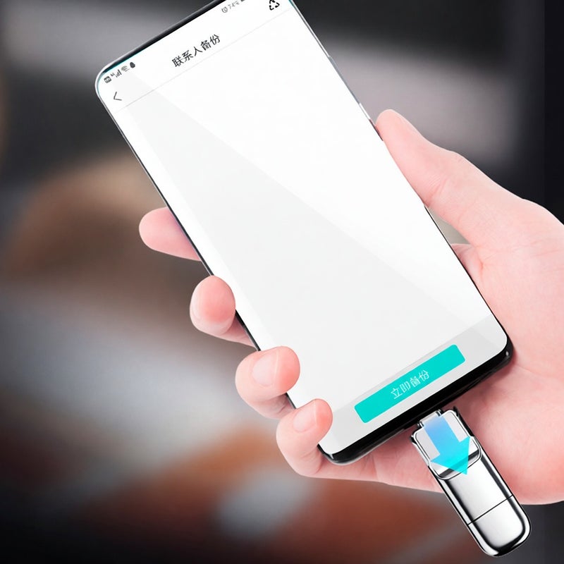 EAGET SU10 512GB USB3.0 Type-C Dual-port Solid State Encryption U Disk One-key Backup Up to 530MB/s Read Speed for Phone PC Laptop - Image 5