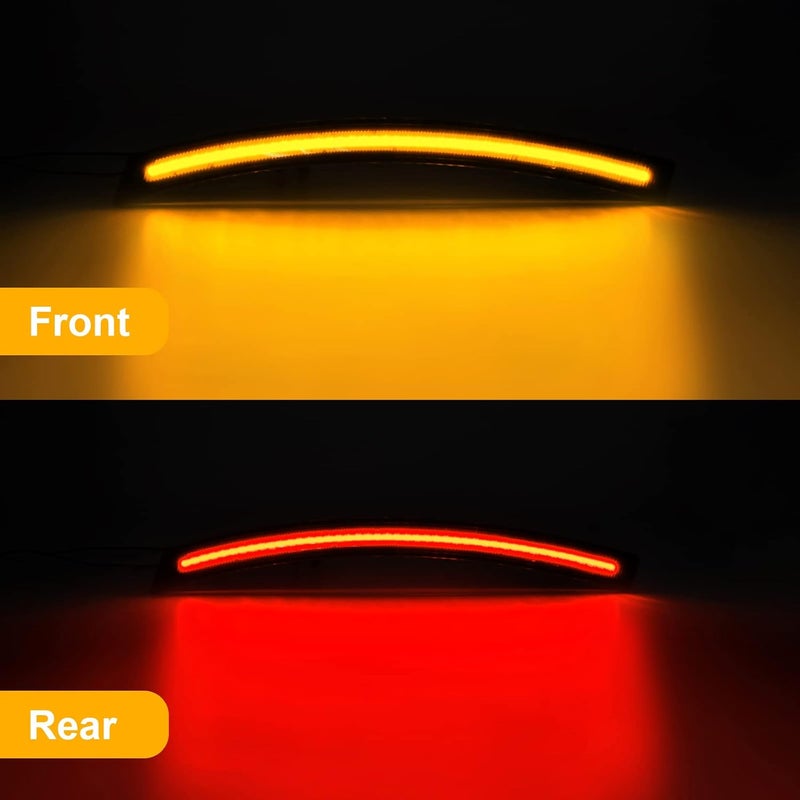 R&F Auto 4PCS Smoked Lens LED Side Marker Lights for Corvette C7 (2014-2019) - Image 2