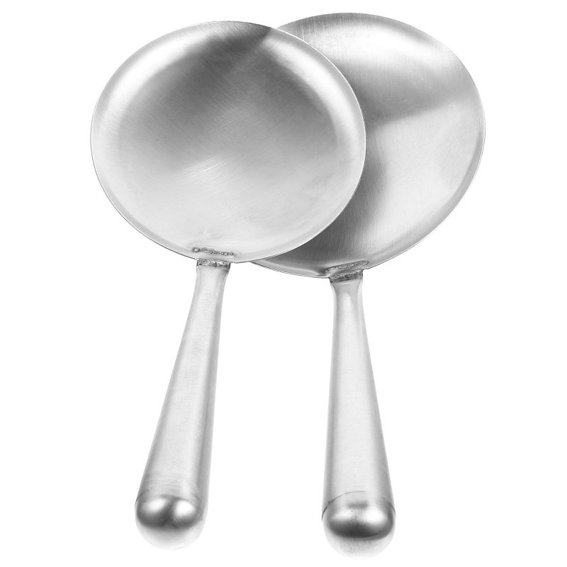 Stainless Steel Tofu Spoon 2pcs Heat Resistant Short Handle Ladle for Chinese Cooking - Image 2