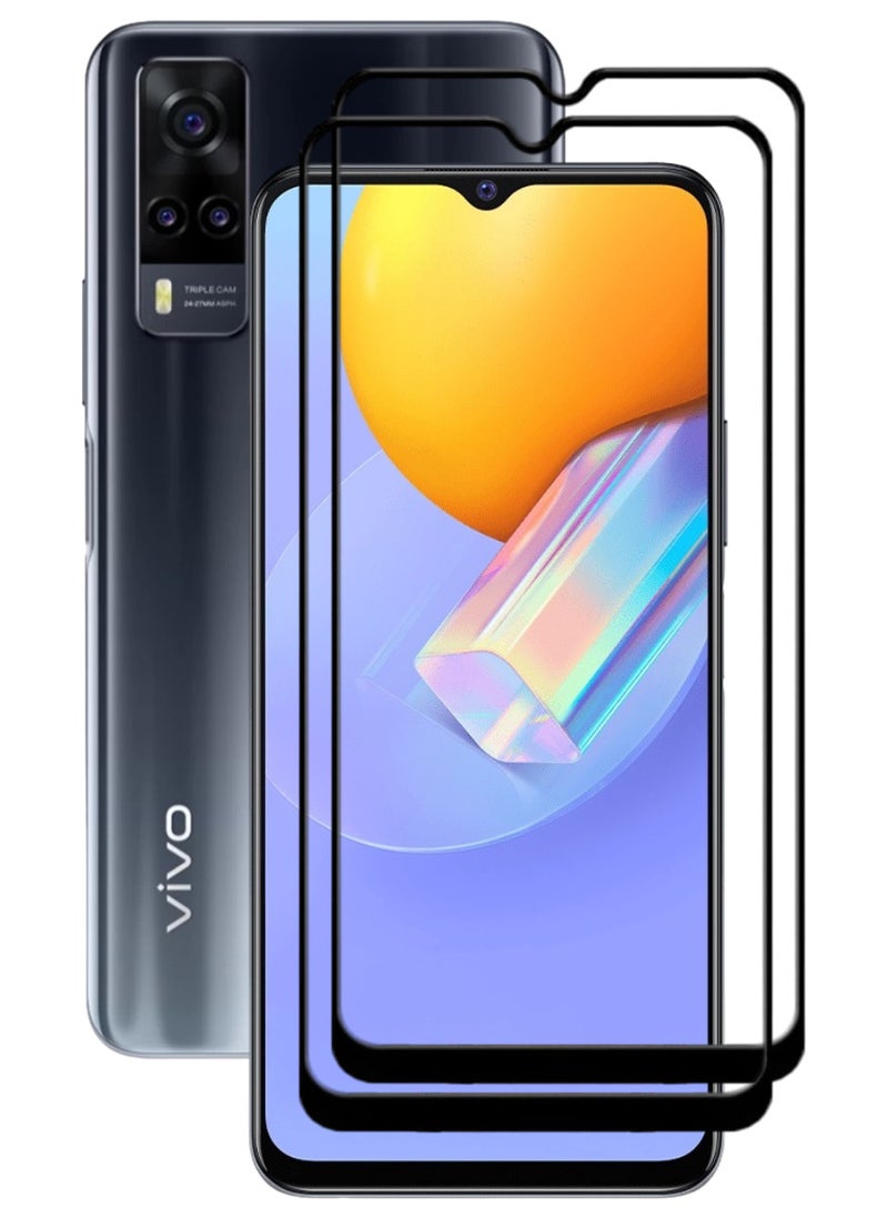 ACLIX 2 Pieces Antistatic ESD Dustproof Premium Quality High Definition Tempered Glass Screen Protector Designed For vivo Y31 - Image 1