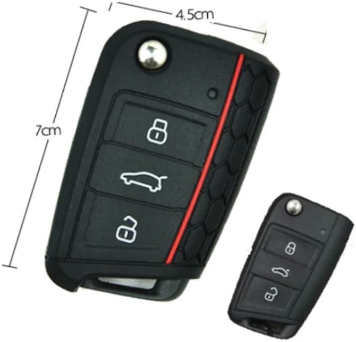QASULER Silicone Key Case for VW Cars - Image 2