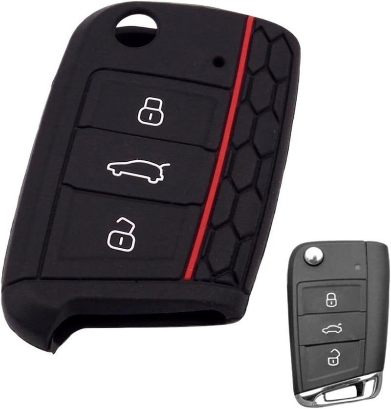 QASULER Silicone Key Case for VW Cars - Image 1