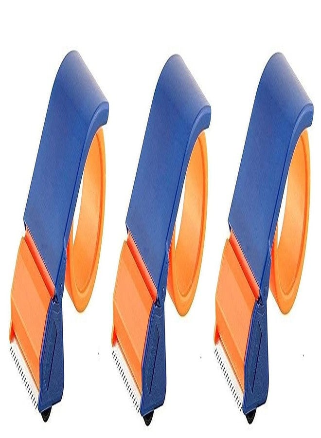 Hesch 9 2 Inch Tape Dispenser, Brown Tape Cutter, Pack of 3 - Image 1