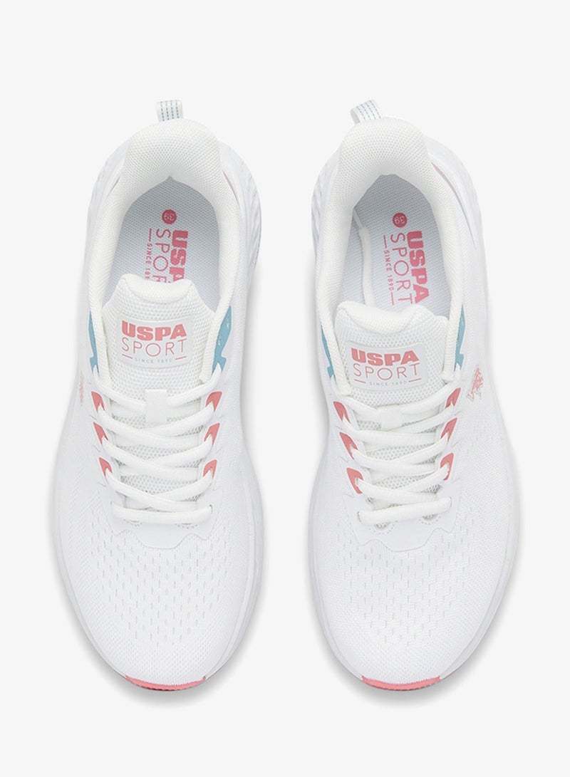 يو اس بولو اسن سنيكرز أبيض نسائي خفيف بتصميم محدود الإصدار - Image 4