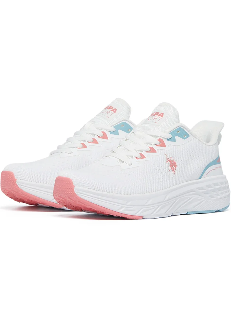 يو اس بولو اسن Women's White Low-Top Limited Edition Lightweight Sneaker – So Stylish and Light, You Can’t Ignore!