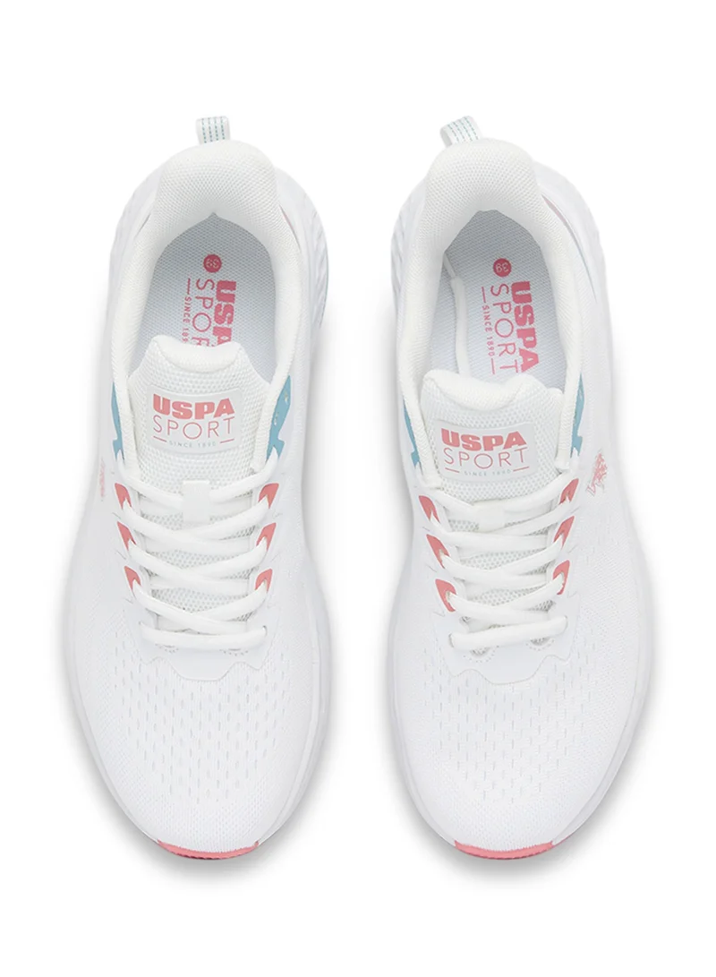U.S. Polo Assn. Women's White Low-Top Limited Edition Lightweight Sneaker – So Stylish and Light, You Can’t Ignore!