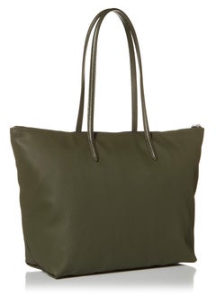 LACOSTE Lacoste bag Women's L12.12 Concept Fashion Versatile Large Capacity Large Size Zipper Handheld Shoulder Bag Tote Bag Large Army Green 45cm * 30cm * 12cm  - Image 3