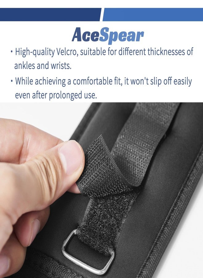 AceSpear Ankle Weights for Men Women Wrist Weights 2 * 1lb 2lbs 3lbs 4lbs 5lbs 6lbs Leg weights Sandbags Kids Arm Hand Weights for Fitness Walking Running Gym (1 lb x 2) - Image 5