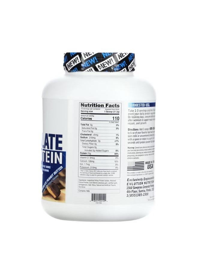 EVLUTION NUTRITION 100 Isolate Protein Chocolate Peanut Butter 5 lb 2.268 kg  - Image 2