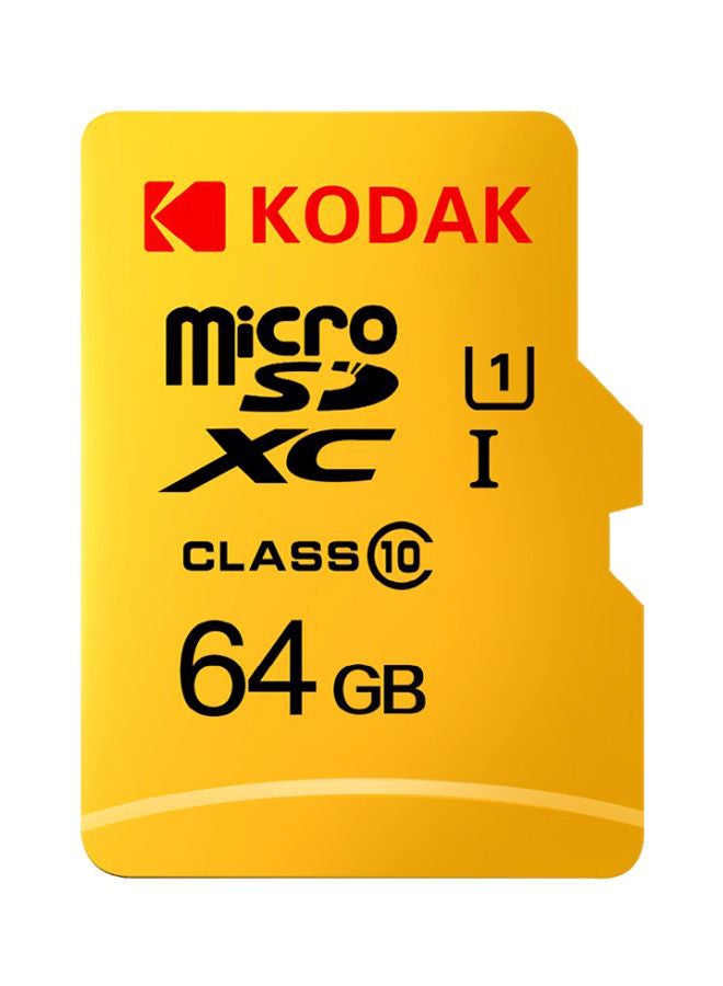 NIBEMINENT Micro SDXC 1 Class 10 Memory Card Yellow 