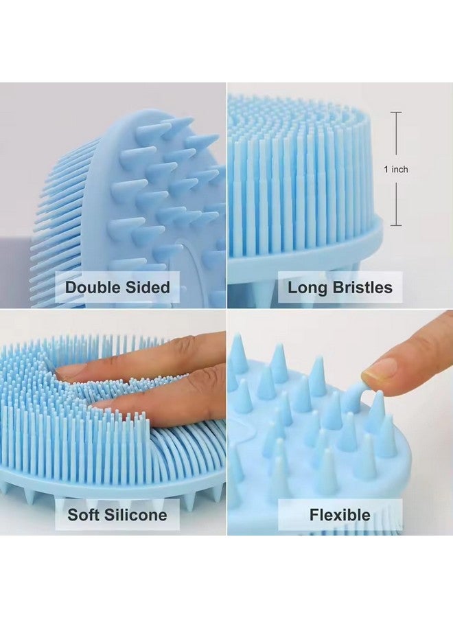 PRITASHA Soft Silicone Body Scrubber - Gentle Exfoliating Bath Brush for Sensitive Skin, Baby Bath Brush, Hygienic Body Wash Scrubber for Shower, All Skin Types Suitable (Bath and Shampoo Brush-0K) - Image 4