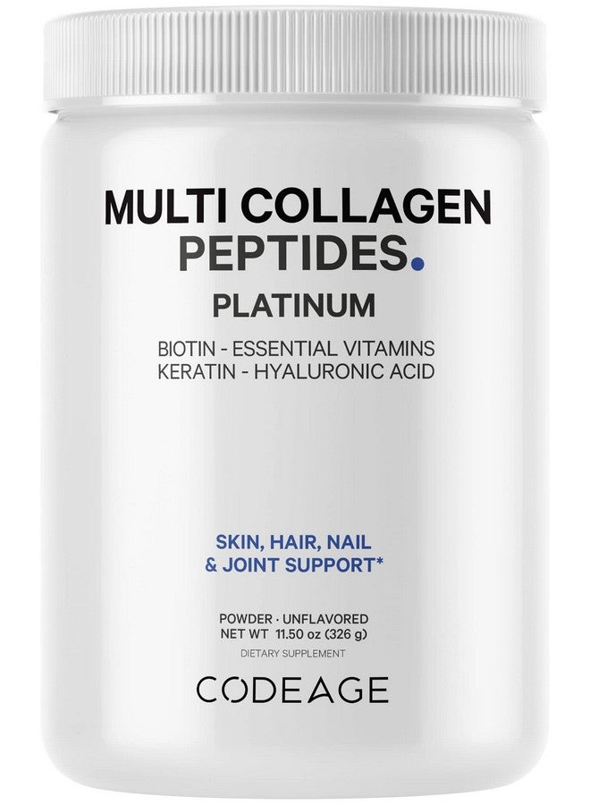 Codeage Multi Collagen Protein Powder With Biotin Vitamin C Keratin Hyaluronic Acid Vitamins B6 & D3 Grass Fed Hydrolyzed Collagen Booster Shake Peptides Hair Skin Nails Joints 11.50 Oz - Image 2