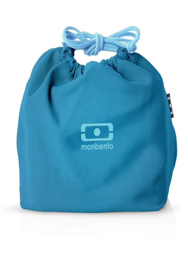 monbento - Lunch Bag MB Pochette M Denim - Polyester Lunch Tote - For Work Lunch Packing - Can Contain a Bento Box MB Original or MB Tresor - Blue