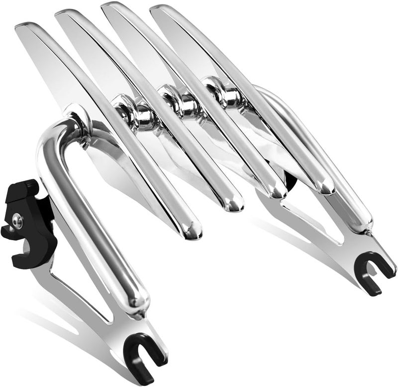 SWESGI Adjustable Detachable Motorcycles Luggage Rack for Harley Models 2009-2022, Chrome - Image 1