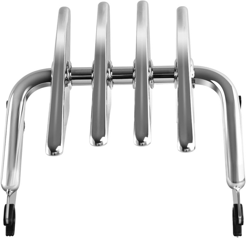 SWESGI Adjustable Detachable Motorcycles Luggage Rack for Harley Models 2009-2022, Chrome - Image 3