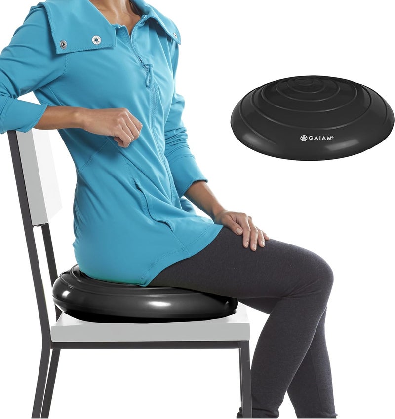 Gaiam Balance Disc Wobble Cushion Stability Core Trainer for Home or Office Desk Chair & Kids Alternative Classroom Sensory Wiggle Seat - Image 1