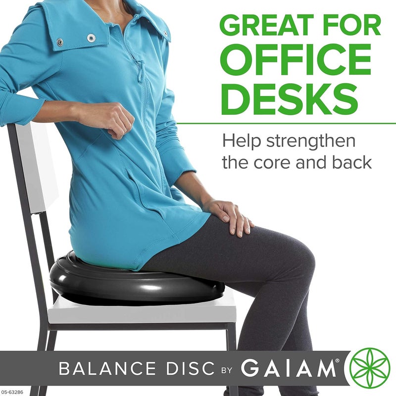 Gaiam Balance Disc Wobble Cushion Stability Core Trainer for Home or Office Desk Chair & Kids Alternative Classroom Sensory Wiggle Seat - Image 5