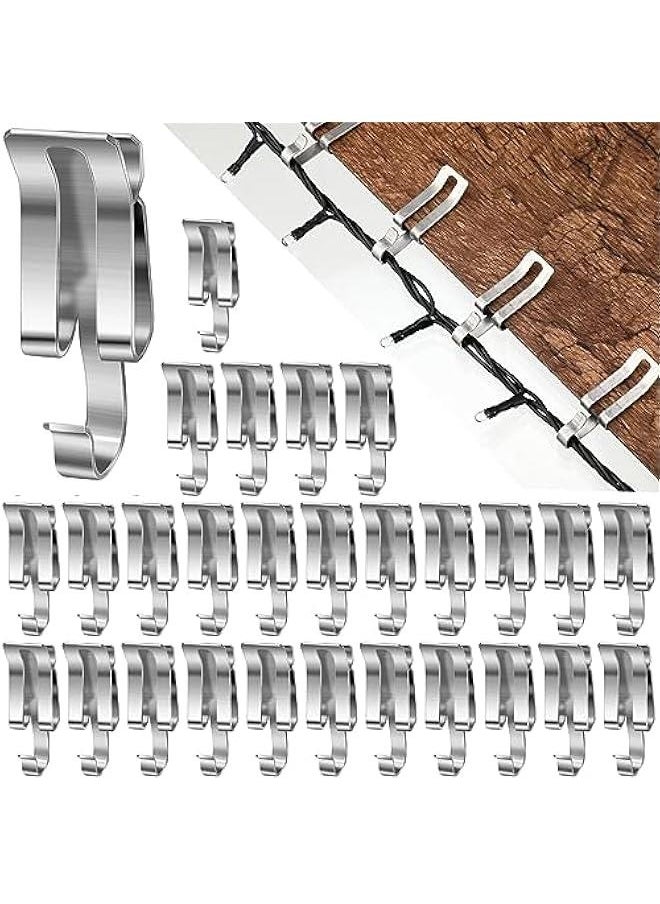 Arabest 200 Pcs  Light Clips Metal Gutter Hooks for Outdoor Xmas Hangers for Shingles Roof Seasonal Lighting Gutter Clips Hanging Festival Xmas Outside Decoration  - Image 1
