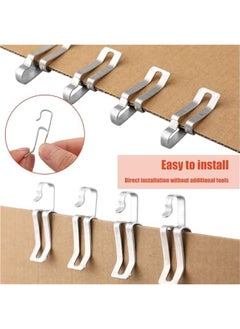Arabest 200 Pcs  Light Clips Metal Gutter Hooks for Outdoor Xmas Hangers for Shingles Roof Seasonal Lighting Gutter Clips Hanging Festival Xmas Outside Decoration  - Image 4