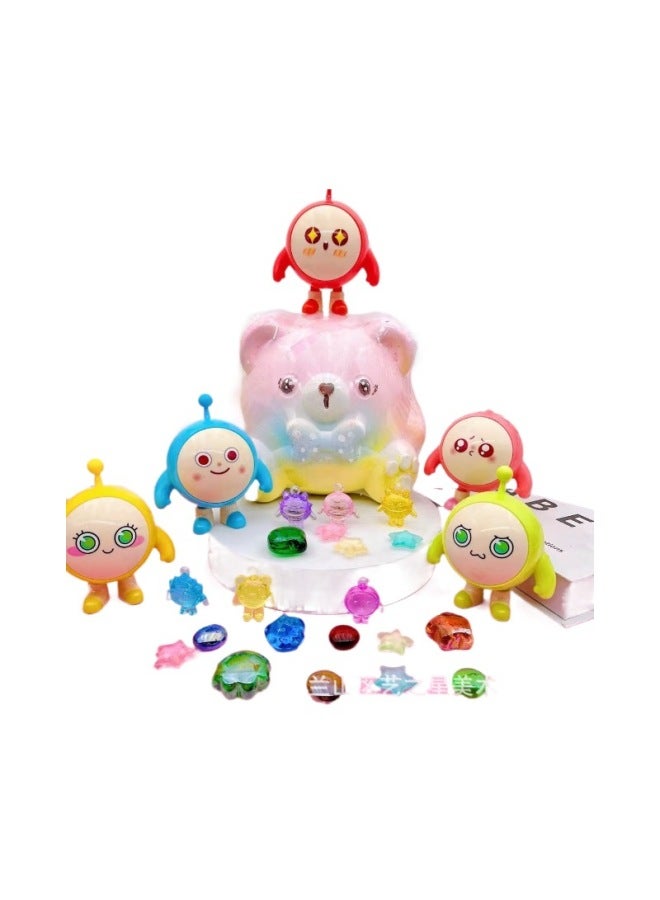 Archaeological Digging Children's Tyrannosaurus Rex Skeleton Model Treasure Digging Toys Treasure Hunting Hand Digging Gem Stall Plaster Blind Box-Color:Super Dragon Egg (without Tools) - Image 3