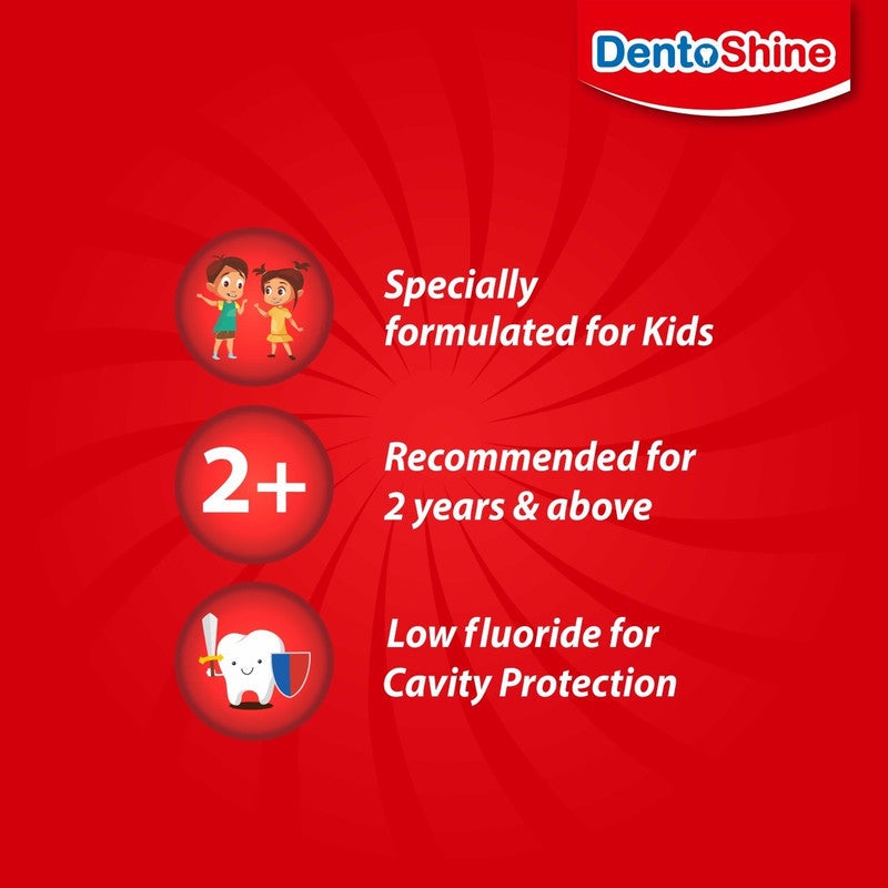 DentoShine Kids Gel Toothpaste 80g - Mango - Image 3